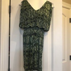 Green Patterned TBags Dress